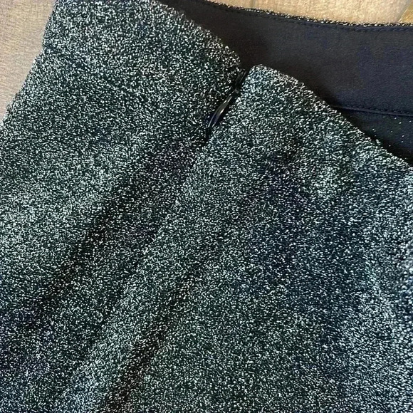 NWT MICHAEL Michael Kors Women's Lurex Flippy Skirt Glittery Ruffle Hem Sz M - Picture 5 of 6